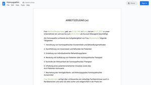 Arbeitszeugnis
