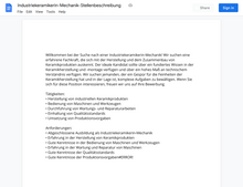 Laden Sie das Bild in den Galerie-Viewer, Stellenbeschreibung