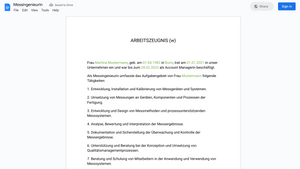 Arbeitszeugnis