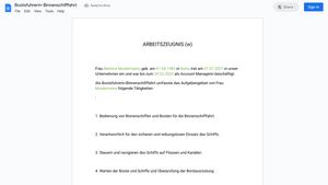 Arbeitszeugnis