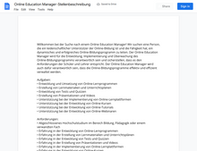Laden Sie das Bild in den Galerie-Viewer, Stellenbeschreibung