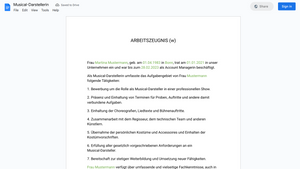 Arbeitszeugnis