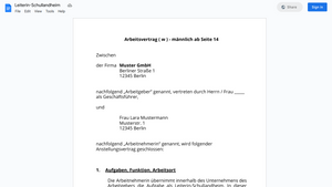 Arbeitsvertrag-Leiterin-Schullandheim