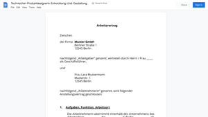 Arbeitsvertrag-Technischer-Produktdesignerin-Entwicklung-Und-Gestaltung