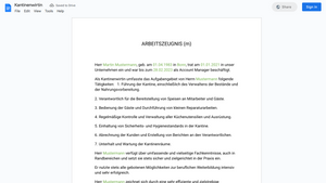 Arbeitszeugnis