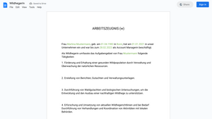 Arbeitszeugnis