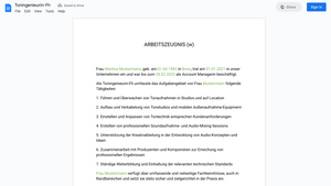 Arbeitszeugnis