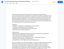 Laden Sie das Bild in den Galerie-Viewer, Stellenbeschreibung