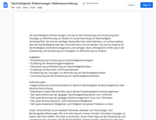 Laden Sie das Bild in den Galerie-Viewer, Stellenbeschreibung