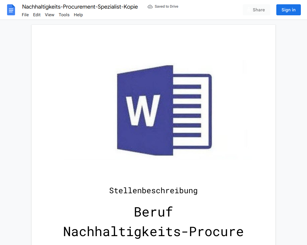 Stellenbeschreibung-Nachhaltigkeits-Procurement-Spezialist