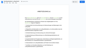 Arbeitszeugnis