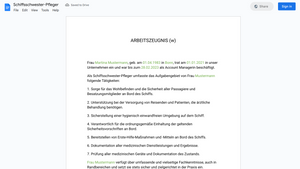 Arbeitszeugnis