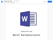 Laden Sie das Bild in den Galerie-Viewer, Arbeitsvertrag-Karikaturistin