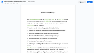 Arbeitszeugnis