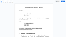 Laden Sie das Bild in den Galerie-Viewer, Arbeitsvertrag-Systemanalytikerin