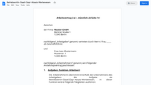 Laden Sie das Bild in den Galerie-Viewer, Arbeitsvertrag-Betriebswirtin-Staatl-Gepr-Absatz-Werbewesen
