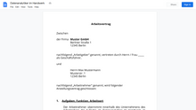 Laden Sie das Bild in den Galerie-Viewer, Arbeitsvertrag