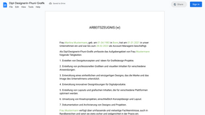 Arbeitszeugnis