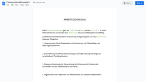 Arbeitszeugnis