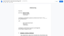 Laden Sie das Bild in den Galerie-Viewer, Arbeitsvertrag