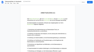 Arbeitszeugnis