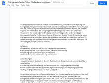 Laden Sie das Bild in den Galerie-Viewer, Stellenbeschreibung