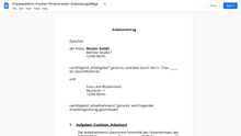 Laden Sie das Bild in den Galerie-Viewer, Arbeitsvertrag-Praxisanleiterin-Kranken-Kinderkranken-Entbindungspflege