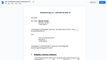 Laden Sie das Bild in den Galerie-Viewer, Arbeitsvertrag-Dipl-Toningenieurindipl-Tonmeisterin-Fh