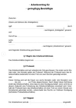Laden Sie das Bild in den Galerie-Viewer, Arbeitsvertrag geringfügig Beschäftigte Aushilfe Vorlage m/w/d - [tags]