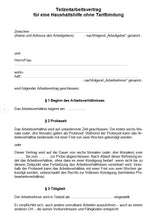 Laden Sie das Bild in den Galerie-Viewer, Arbeitsvertrag Haushaltshilfe Vorlage m/w/d - [tags]